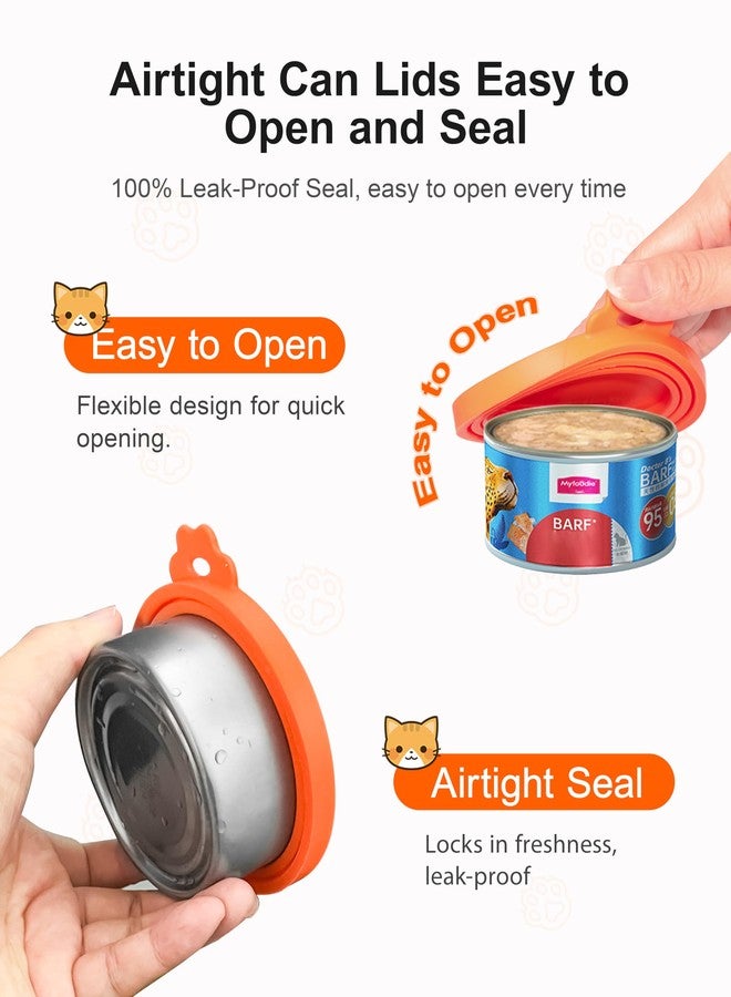 Anyongora Can Covers for Pet Food Cans – 4-Pack Silicone Can Lids for Cats and Dogs, Airtight and Safe for Pets, Dishwasher Safe, Cat Food Lid Set for Home, Travel, or Boarding Use - Image 3